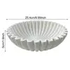 Decorative Bowl Modern Black Ruffle Resin Handcrafted Fluted Bowl Heavy Duty Centerpiece Desktop Decoration Fruit Bowl 6