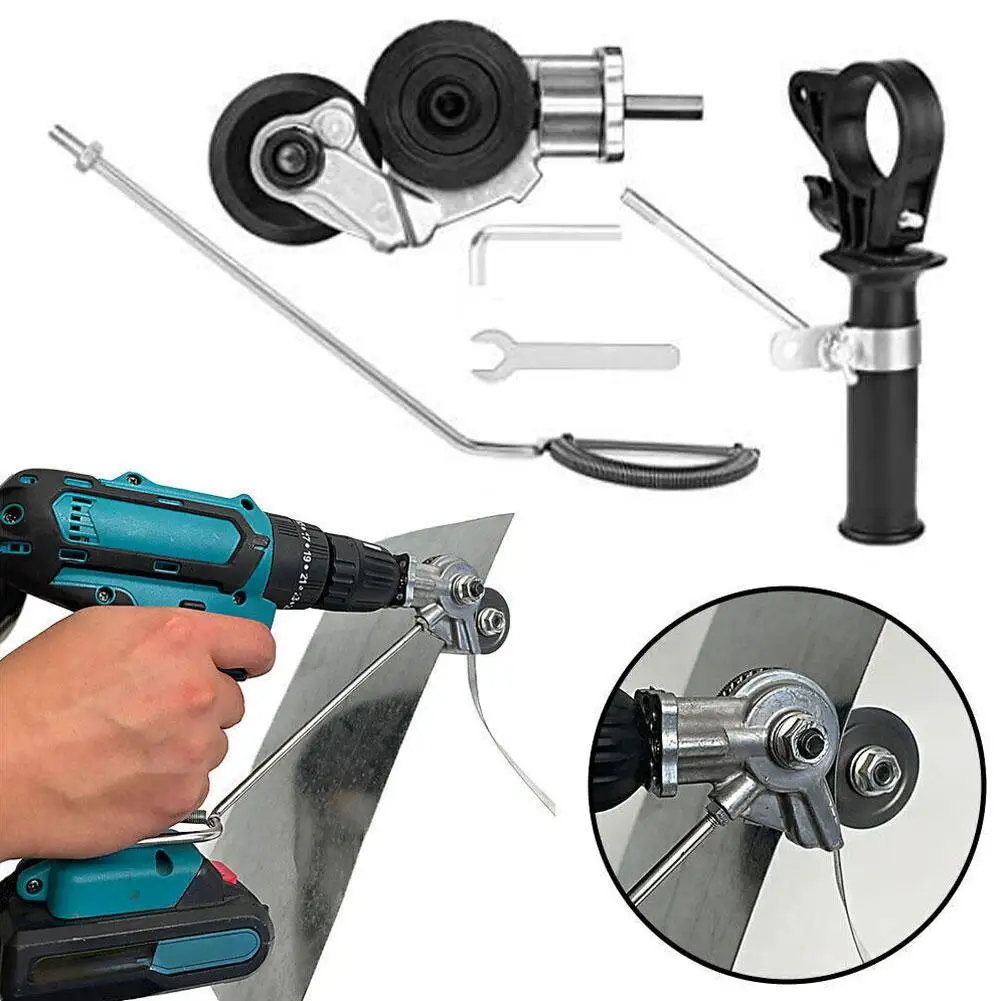 Electric Drill Plate Cutter Metal Nibbler Drill Attachment Electric Drill  Shears Easy to Use Drill Attachment for Metal Cutting - AliExpress