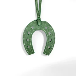 Equestrian Elegance: Handmade Vintage Horse Bag Charm (Military Green)
