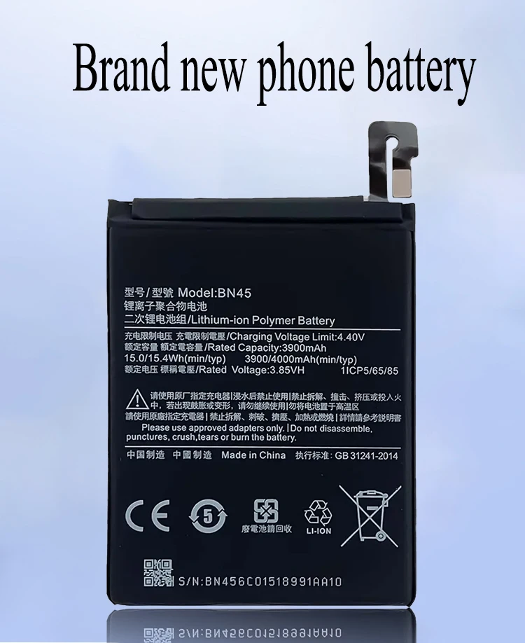 New 100% original BN45 Battery For Xiaomi Redmi note5 Pro/ Redmi note5/ Mi Note5 phone Batteries Bateria +Tools