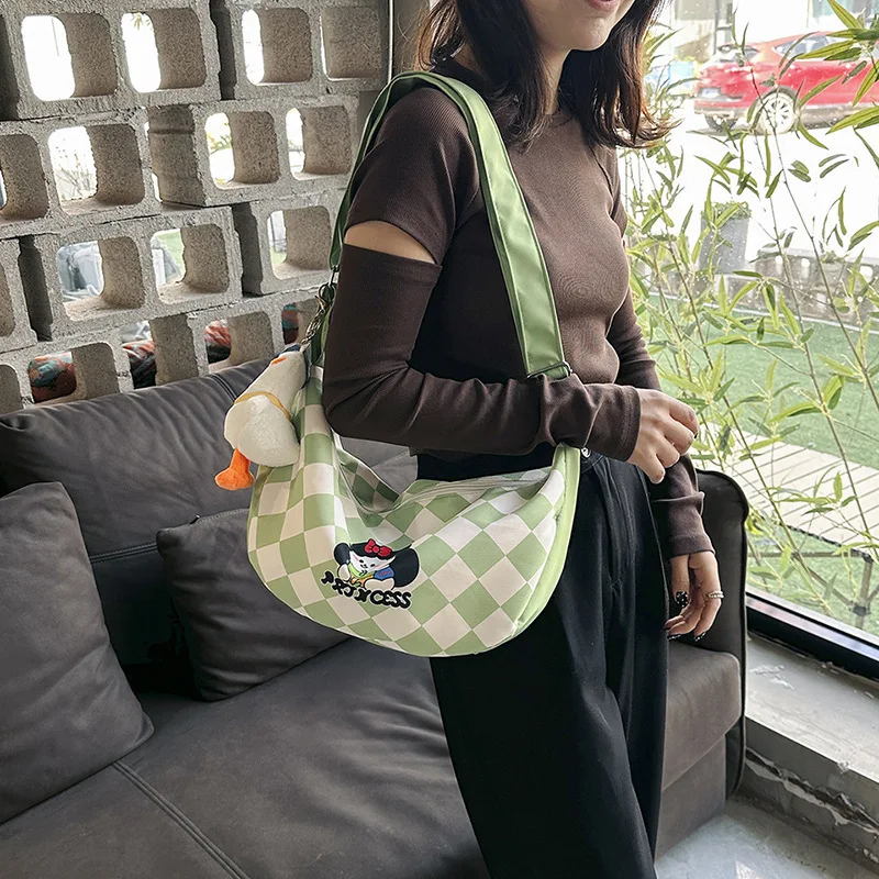 Girls Shoulder Bag Large Capacity Nylon Dumplings Fashionable Casual Shopping Colorful Energetic Crossbody Fashion Student