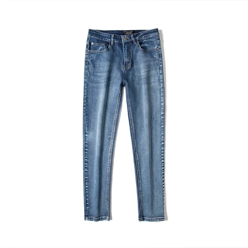 2023 Autumn/winter New Men's Jeans High-end Brand Business Casual Straight-leg Export Wholesale Men's Trousers 5