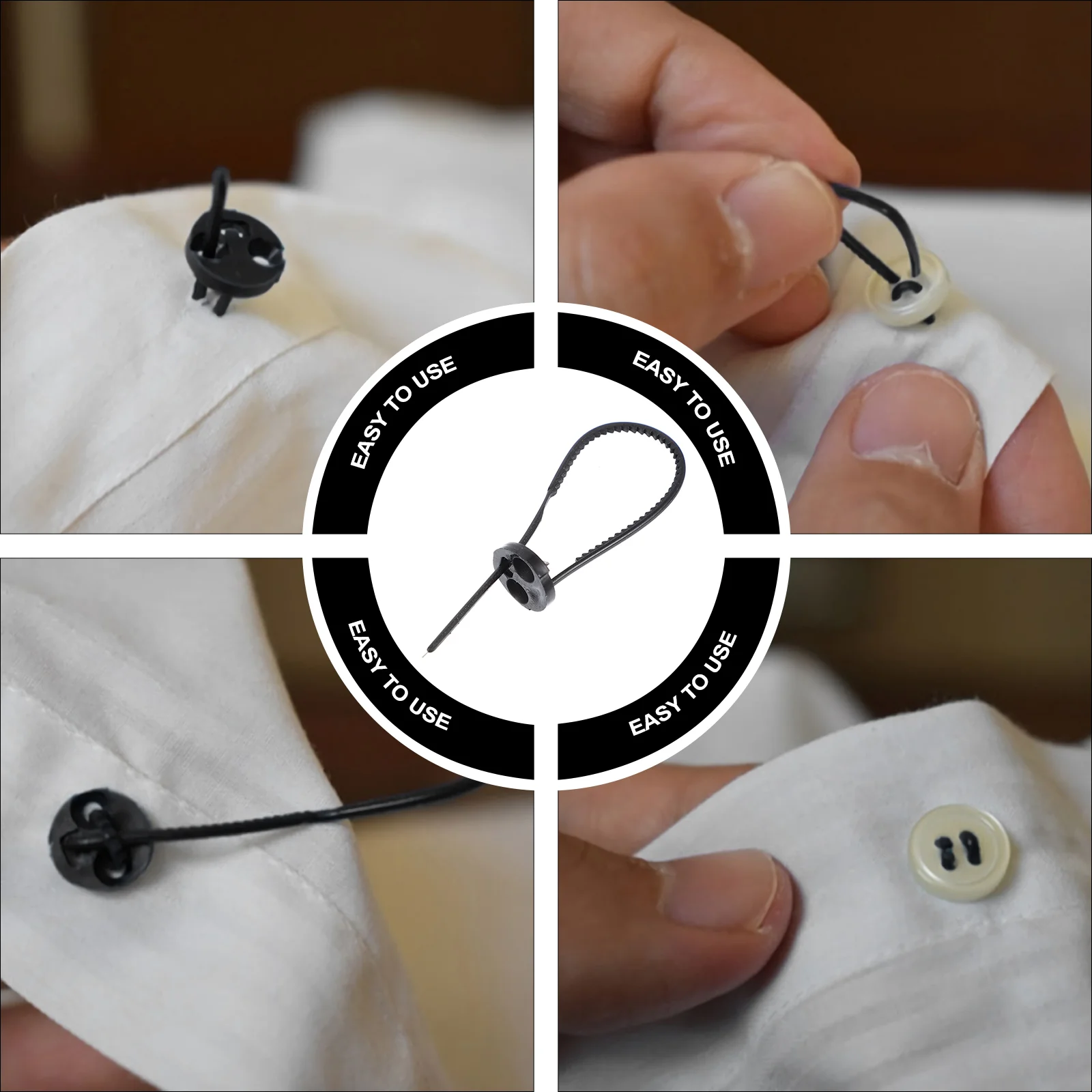 

60pcs Instant Buttons Adjustable Shirt Button Sew Button Fixation Buttons
