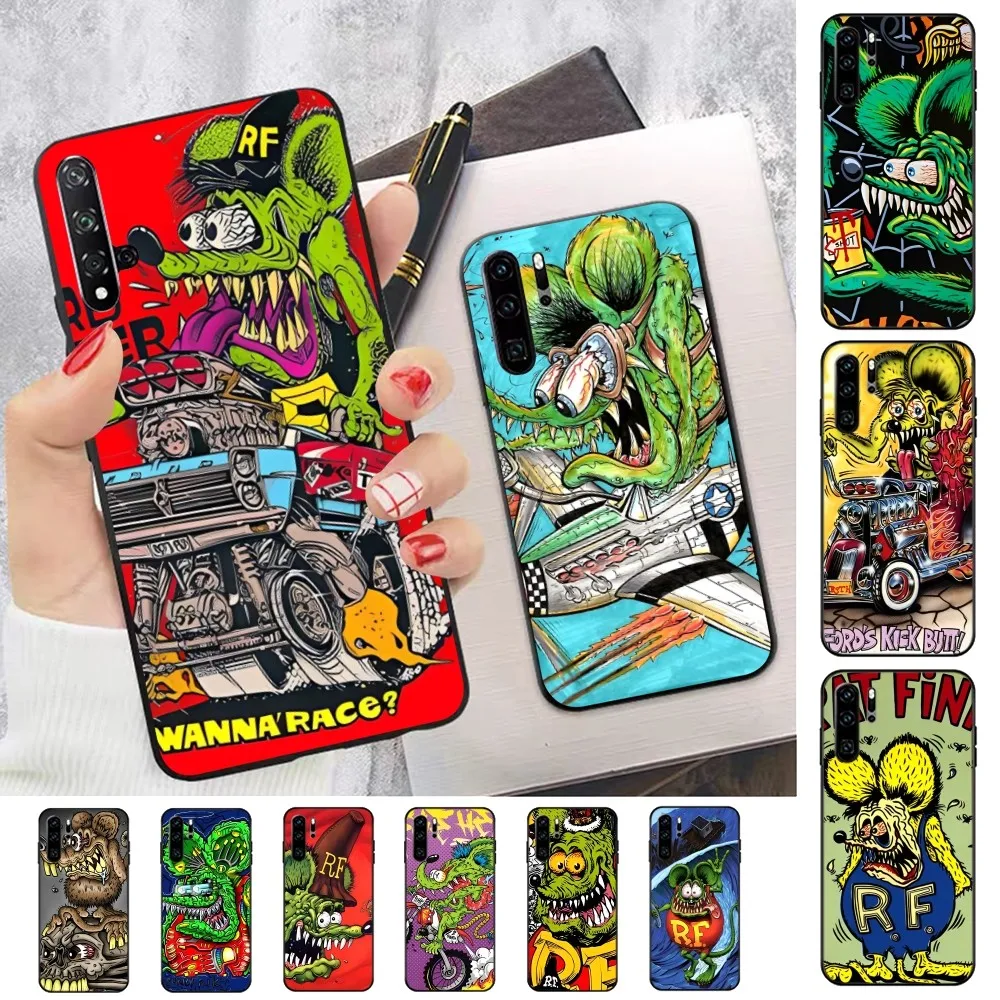 Custodia Per Telefono Rat Fink Per Huawei P 8 9 10 20 30 40 50 Pro Lite Psmart Honor 10 Lite 70 Mate 20Lite