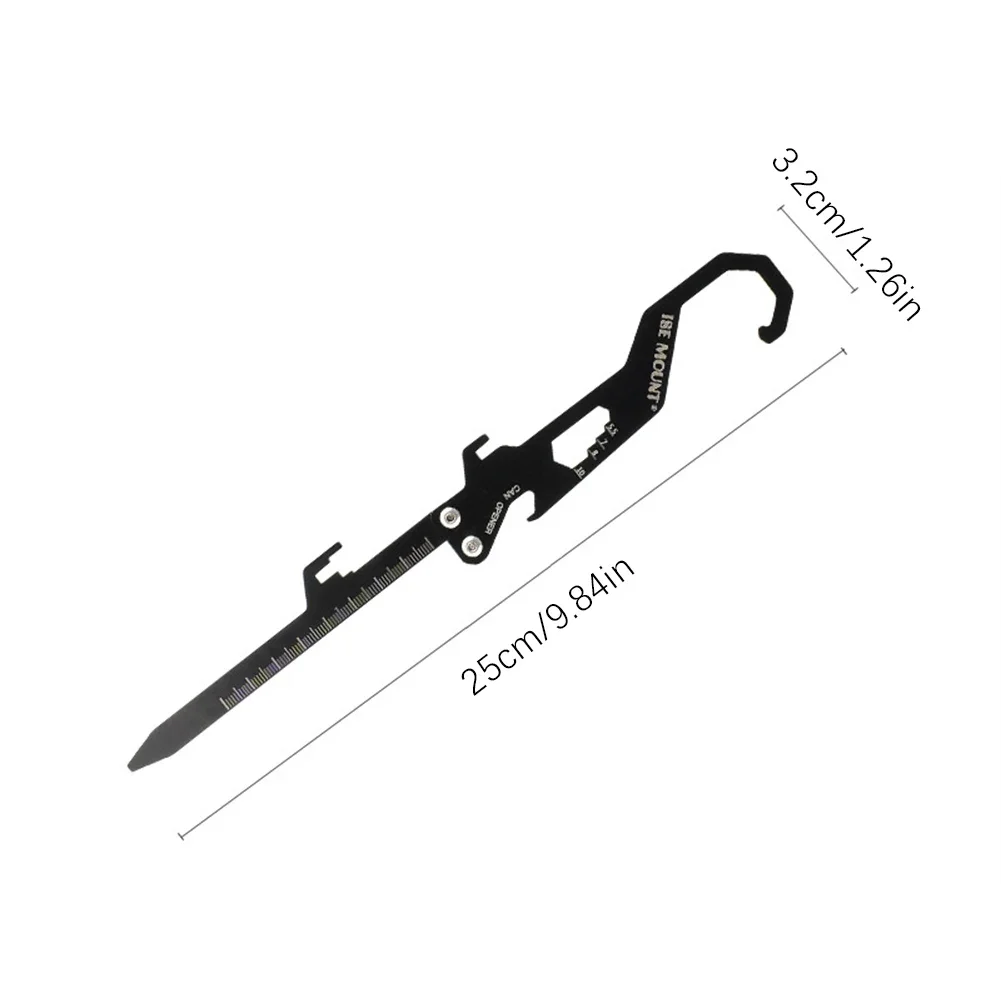 Foldable Camping Stakes Multifunctional Outdoor Tarp Pegs Stainless Steel Camping Tent Nails Pegs for Outdoor Camping Canopy