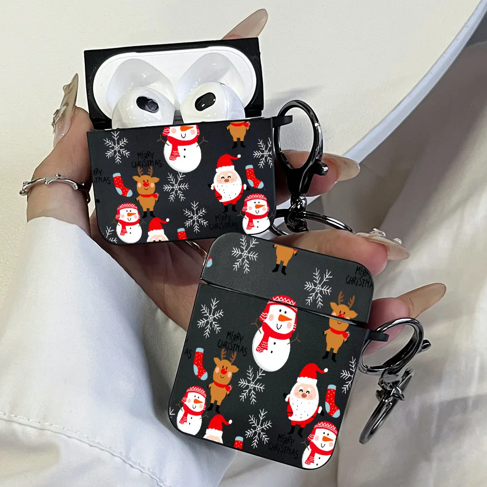 Christmas Pattern Earphone Case for AirPods Shockproof Shell