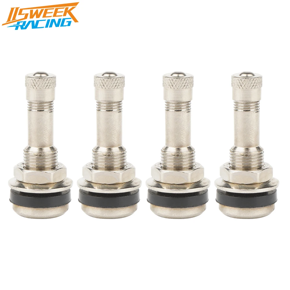 4Pcs TR416 Tire Valve Stems Outer Mount Metal Valve Stem High Pressure