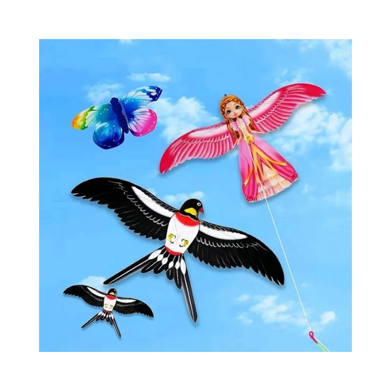 free shipping 2pcs/lot mini kites flying for children kite line fishing rod dynamic wing PE kite outdoor garden child game wind 2pcs free license mini walkie talkie leixen vv 118 children toy woki toki 0 5w frs small two way radio restaurant