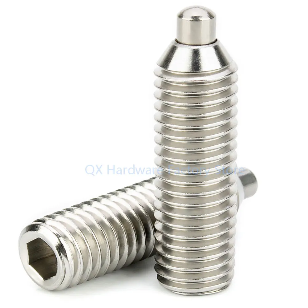 스테인리스 스틸 육각 소켓 볼 포인트 스프링 플런저 세트 나사, QX518