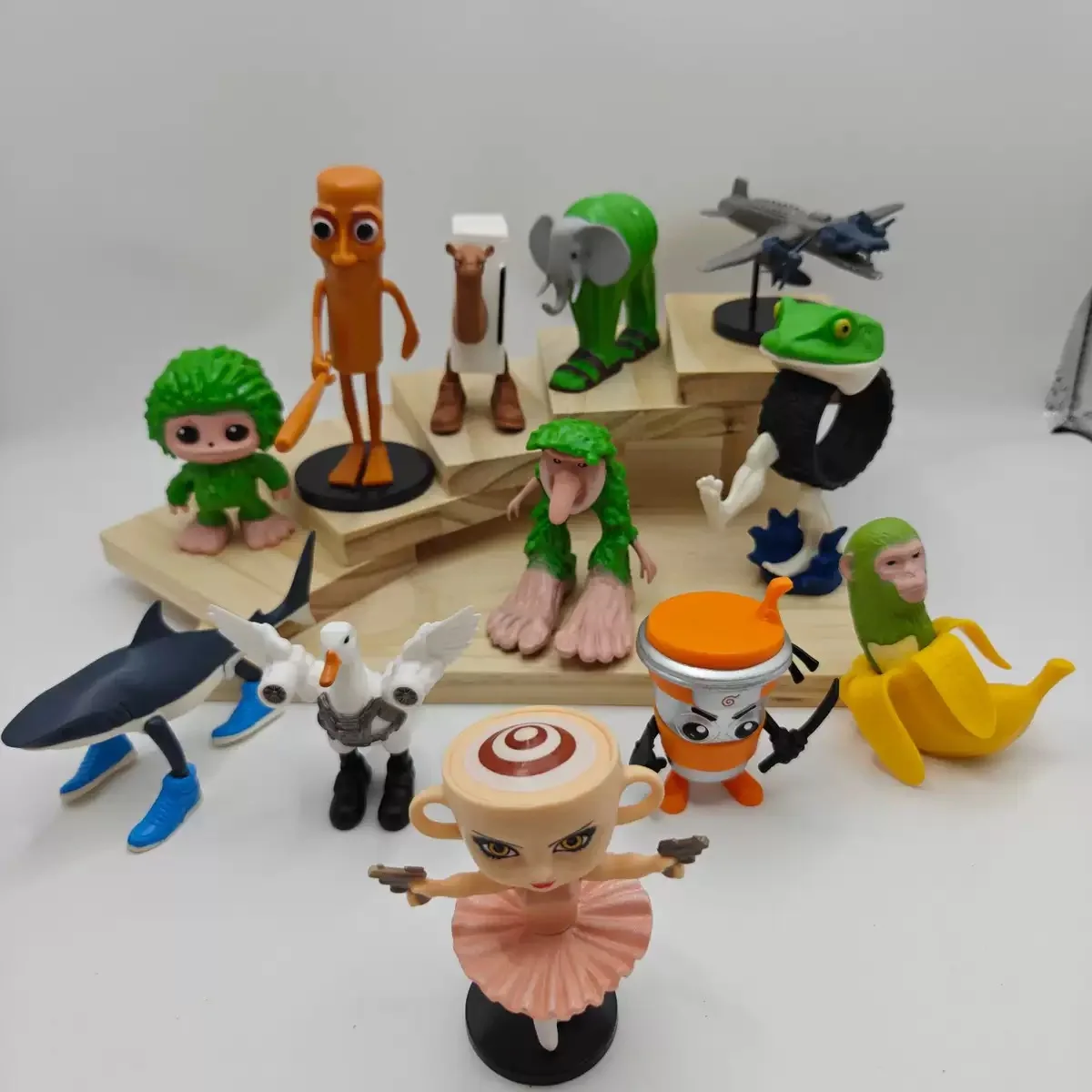 8 Packed Tung Tung Sahur figuren, Italy Brainrot Figuren Set, Tralalero Tralala actiefiguren, voor spelers en kinderen vanaf 6 jaar