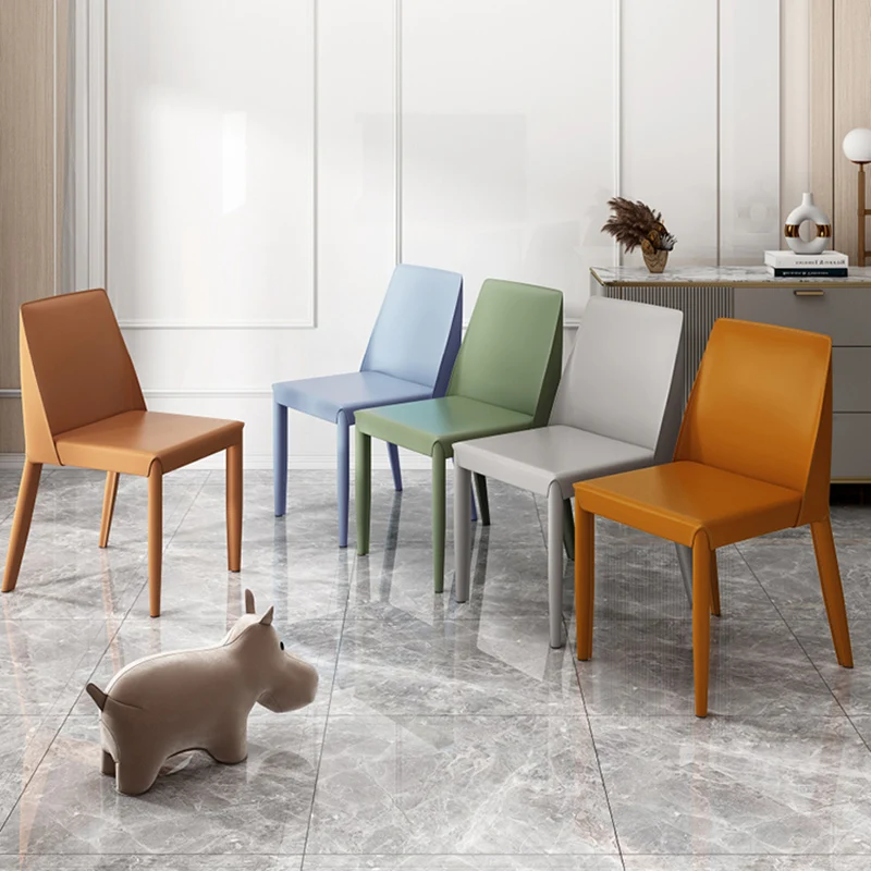 

Restaurant Garden Chairs Office Bedroom Modern Dining Luxury Italian Single Chairs Leather Muebles De La Sala Japanese Furniture