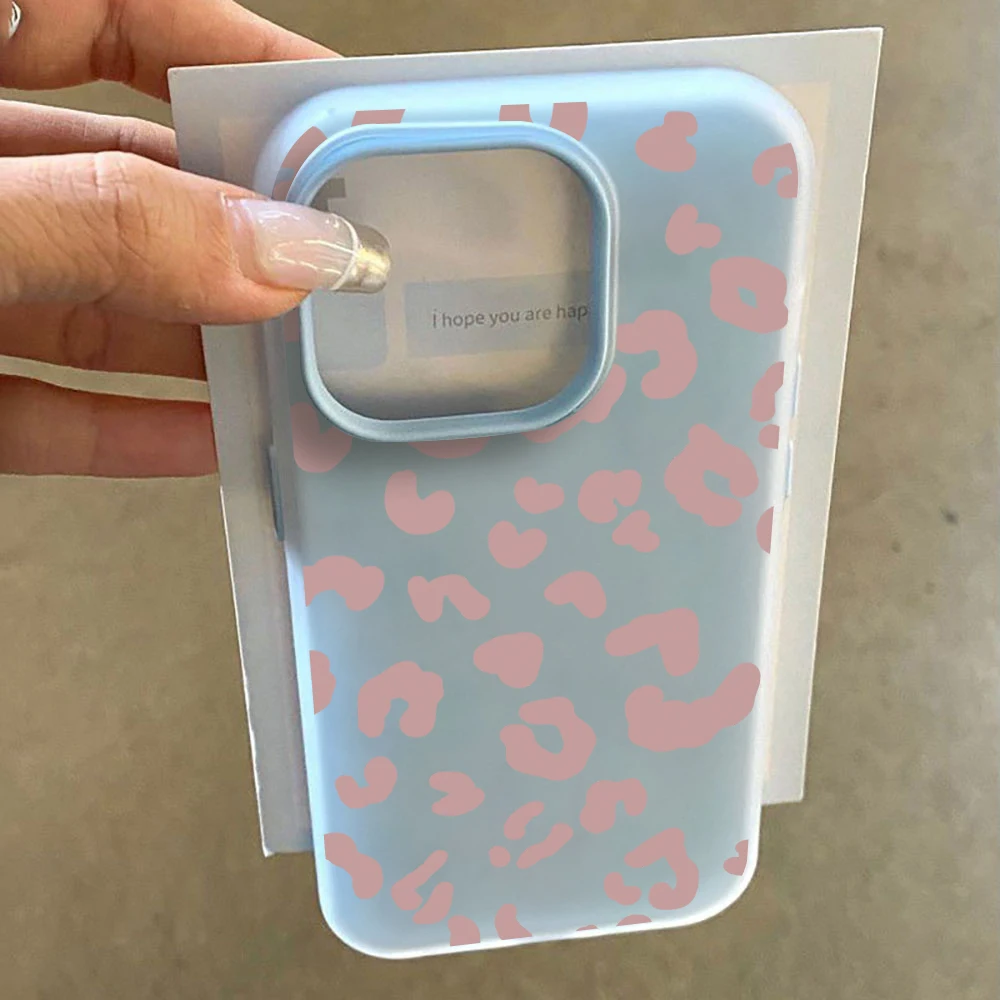 Leopard Print Shockproof Silicone Phone Case Cover