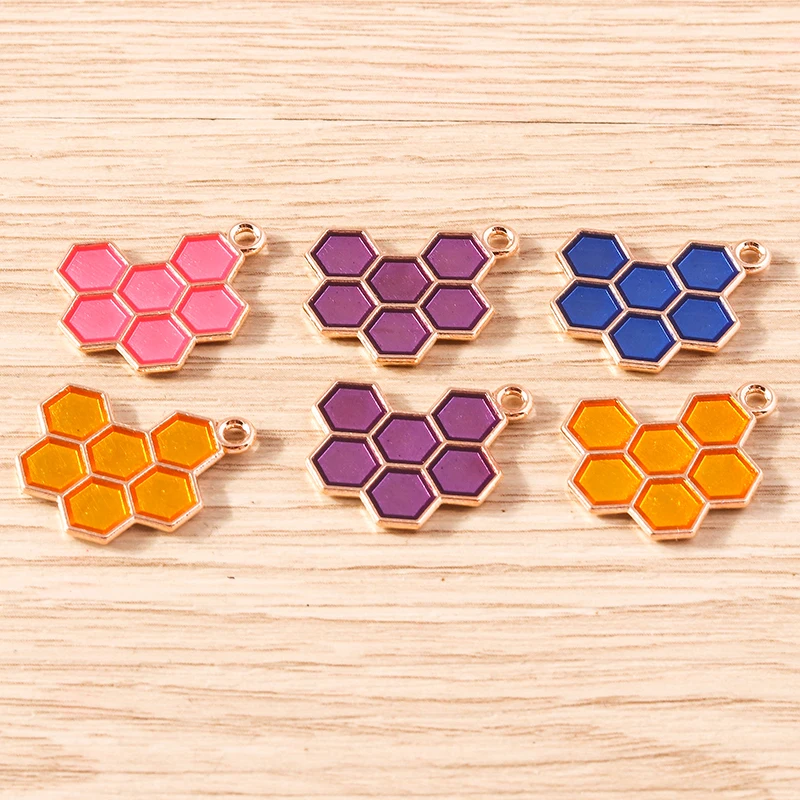 Tusember 10 Stück Niedliche Emaille-Honigbienen Mini-Bienen-Anhänger für Schmuckherstellung Ohrringe Halsketten DIY Armbänder – Detail 18