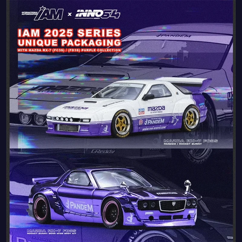 New In Stock Poprace Inno 1:64 Mazda Rx-7 Pandem S13 Iam Limited