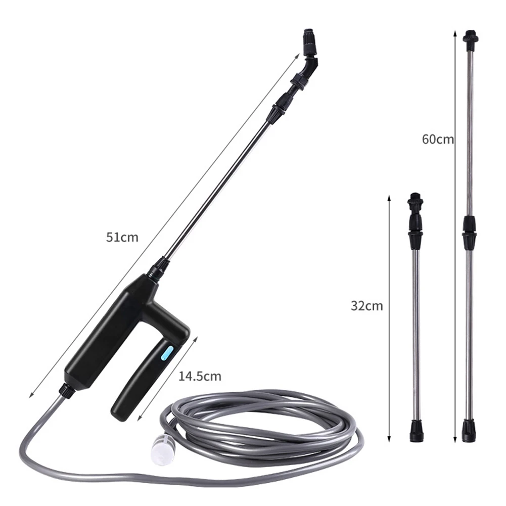 Garden Sprayer USB Rechargeable 3/5/8M Hose Portable Lawn Watering Tools Handle Automobile,gardening sprayer,electric sprayer,water sprayer,garden sprayer