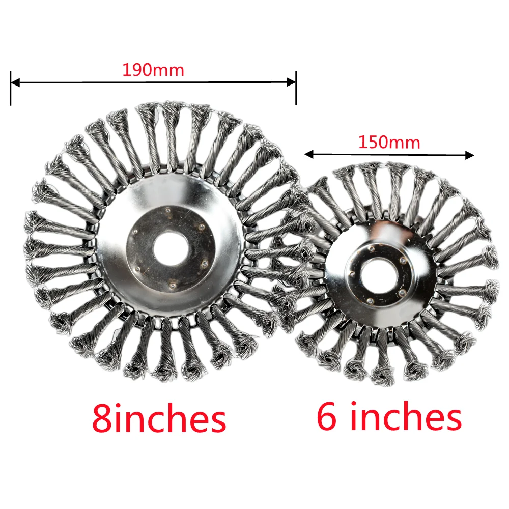 Enhanced Precision Steel Wire Wheel Brush for Lawn and Garden Trimming