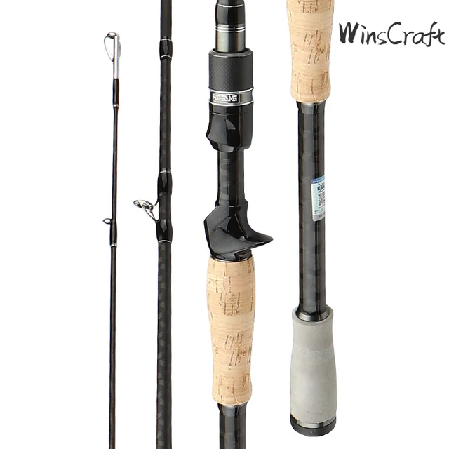 WinsCraft Ultralight Spinning Casting Fishing Rod 2.1m2.4m 2 Section 30T  High Carbon FarCasting Lure Fishing Pole XF Action