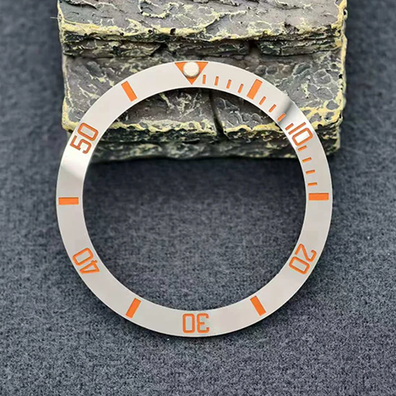 Curved 38mm Ceramic Bezel Insert Ring for Men's Watch Replacement