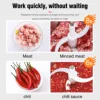 2 Speeds Electric Chopper Meat Grinder Stainless Steel Mincer Food Processor Kitchen Slicer Egg Beater Garlic Vegetable Sonifer 4