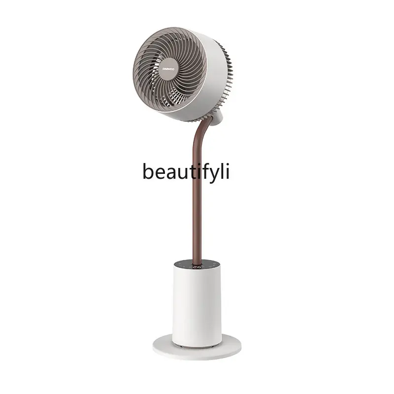 

yj Air circulating fan household light voice console vertical intelligent remote control shaking head turbine convection