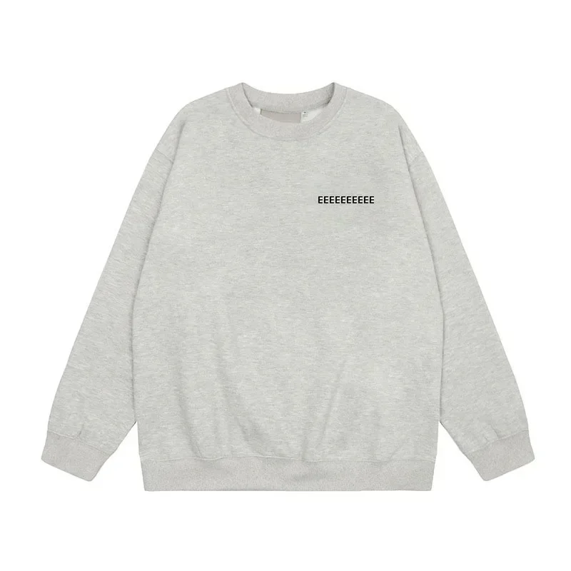 Designer Oversized Hoodie - Luxury Mens Flocked Logo Sweatshirt