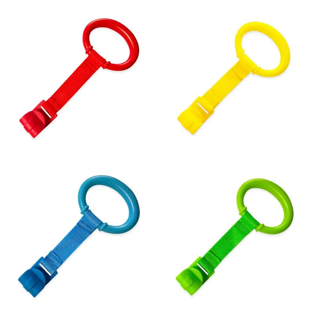 1/4PCS Pull Ring Baby Toys Pendants Bed Rings Hooks Help Baby Stand For Playpen Crib Hooks General Use baby playpen hooks