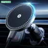 UYUXIO Strong Magnet Magnetic Wireless Car Charger Fast Charging Air Vent Car Phone Holder for iPhone 16 15 14 12 13 Pro Max