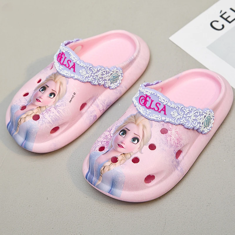 Disney Princess Frozen Elsa Summer Children's Slipper Kids Sandals