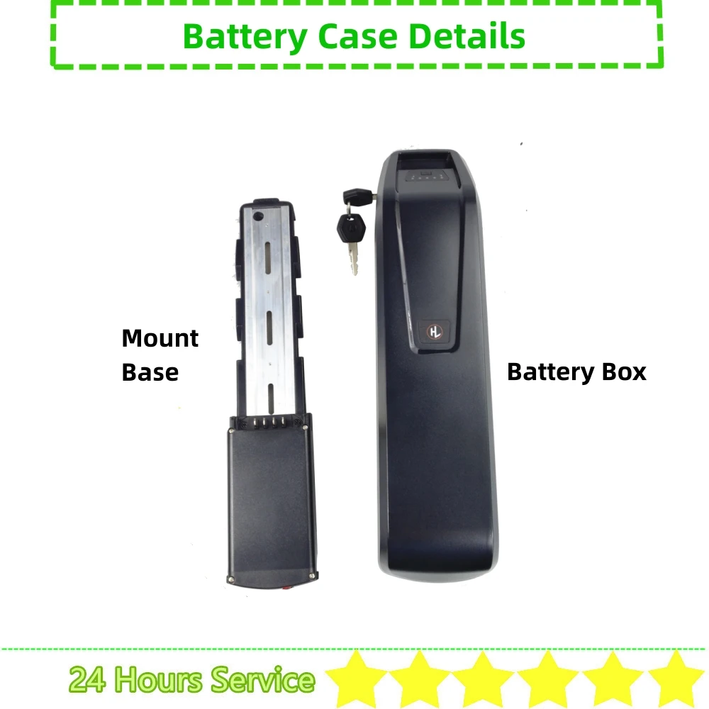Enhanced Down Tube Ebike Battery Case with Cell Holders and Spacers