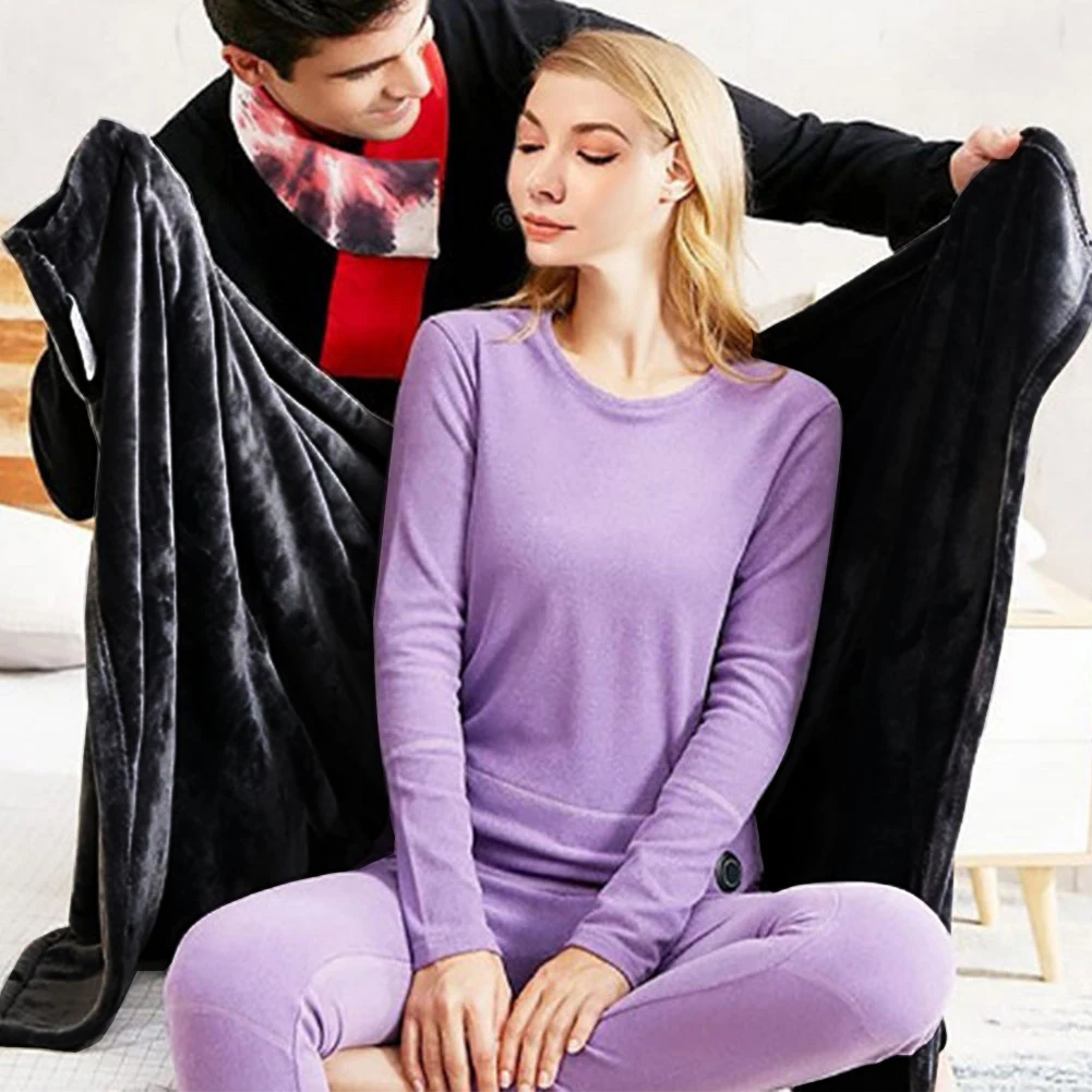 Electric Heating Body Warming Shawl Blanket Outdoor Camping Multi-fun Shawl Heating Blanket USB Charging 3 Heating Level Mattres 4