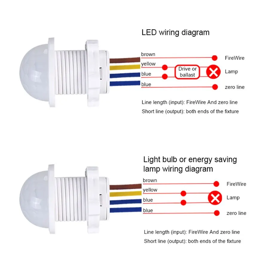 Light Motion Sensor Switch AC 220V 110V PIR Movement Detector Automatic 30s Delay For Lamp Presence Sensor Hallway Aisles Garage motion sensor human presence sensor motion detector light sensor switch
