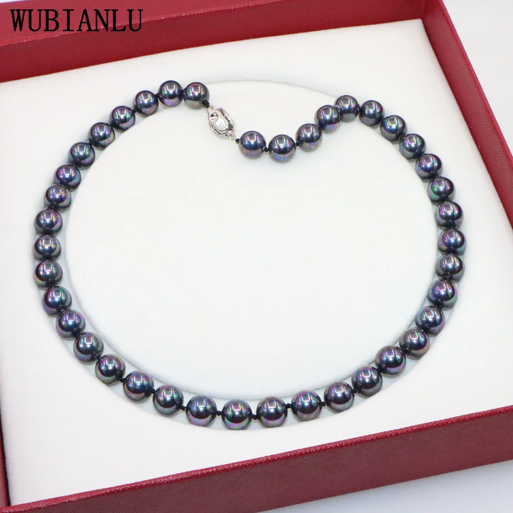 

Classic 10mm Shell Pearl Necklace Women In Choker Necklaces Jewelry 4 Colors Optional Girls Gift Party Wear Matching