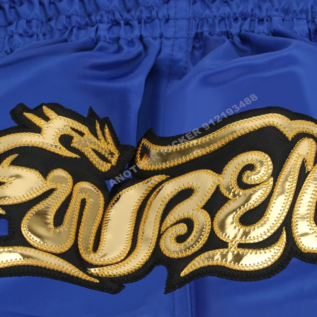 Muay Thai Shorts 2025 Thai Boxing Shorts Women Men Child Embroidery Kickboxing Training Pants Sanda Martial Arts Fight Equipment