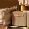 Gray Clothing Storages Organizer Bins Storage Bins Storage Baskets for Shelves Fabric Storage Bins Closet Closet Shelf Organizer 4