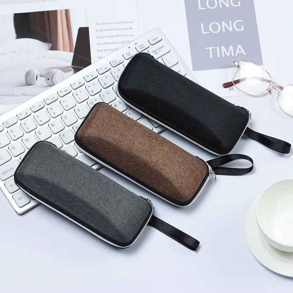 Fashion Glasses Case Hard Shell Zipper Closure Eyewear Cases Protective