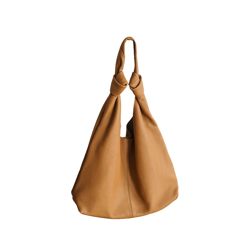 

Highend Large Capacity A4 Coffee Black Brown Full Grain Genuine Leather Hobos Women Shoulder Bag Handbag Female Purse M9175
