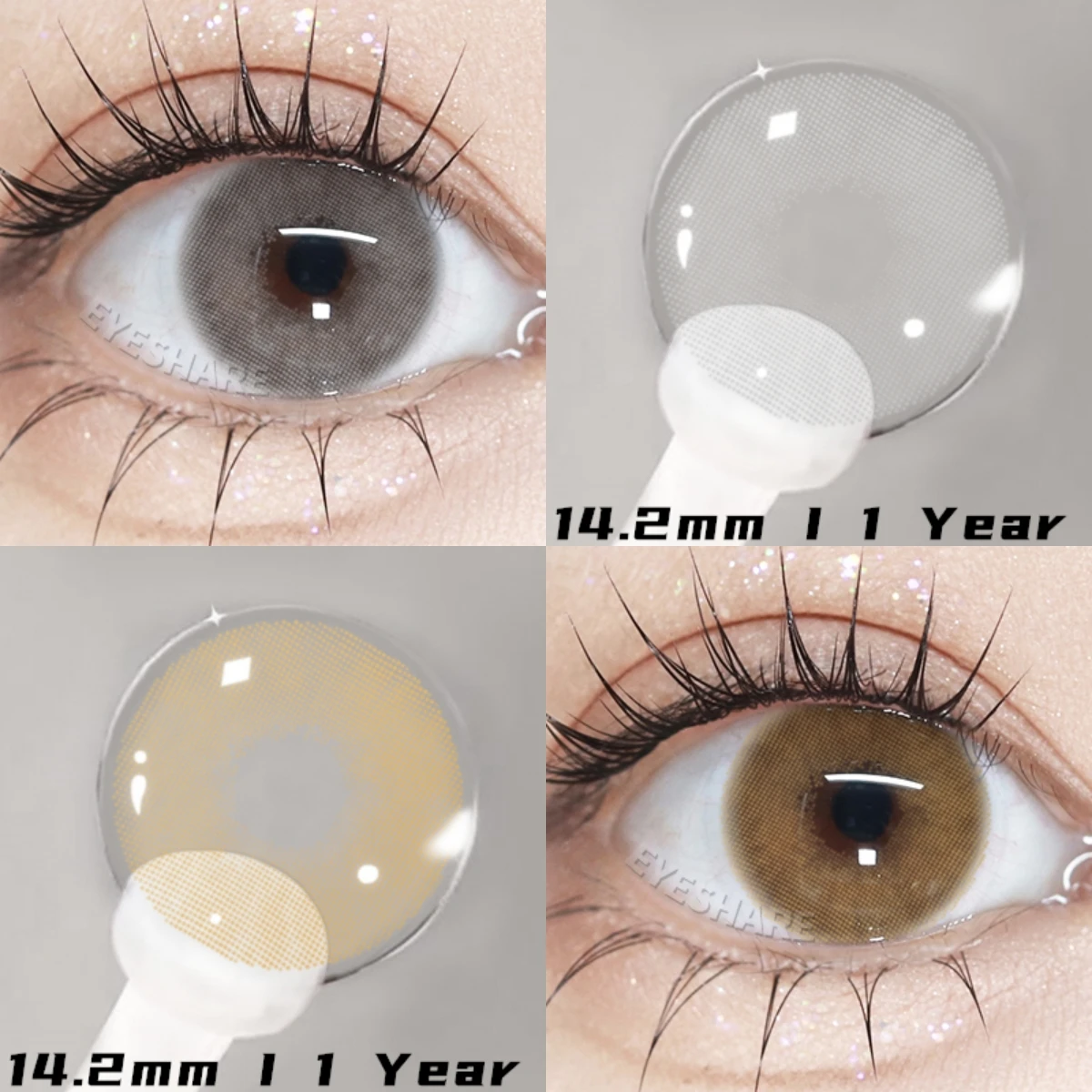Contact Lenses EYESHARE 1Pair Natural Contact Colored Lenses For Eyes color Lens Soft Yearly Brown Eye Contact Pupils Beauty Makeup Lenses