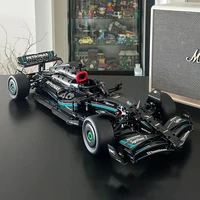 Technical F1 42171 1:8 1642PCS W14 E Merchandise Building Blocks Super Race Car Assembly Model Vehicle Toys Bricks for Boy Gifts 1