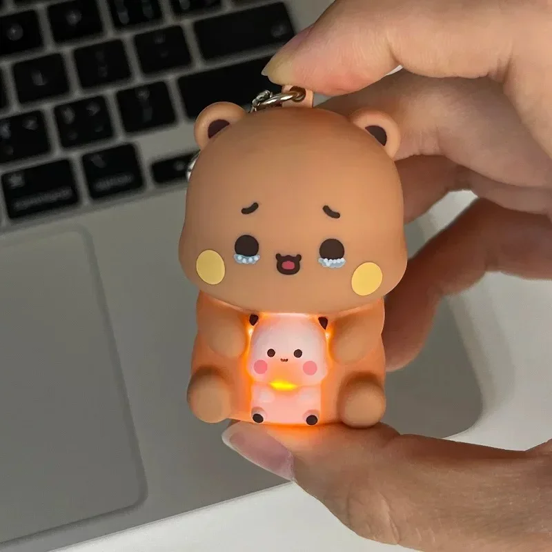 Bubu Dudu I Love You Voice-Activated Keychain with Night Light - Romantic Gift & Bag Decoration