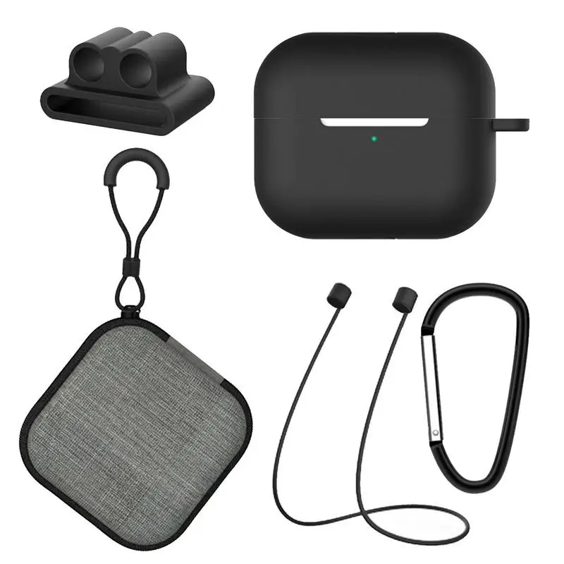 

5 шт./комплект, силиконовые защитные чехлы для наушников