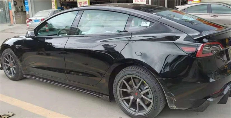 REAL FORGE Carbon Fiber For Tesla Model 3 2019 2020 2021 2022 2023 Front Lip Rear Diffuser Bumper Body Side Skirt Kit Spoiler 46 - Racext REAL FORGE Carbon Fiber For Tesla Model 3 2019 2020 2021 2022 2023 Front Lip Rear Diffuser Bumper Body Side Skirt Kit Spoiler - - Racext 45