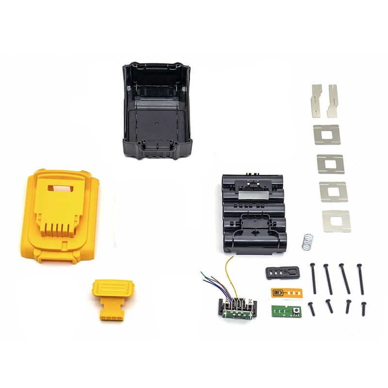 

HFES 6X DCB200 Li-Ion Battery Plastic Case PCB Charging Protection Circuit Board Shell For Dewalt 18V 20V DCB183 Battery