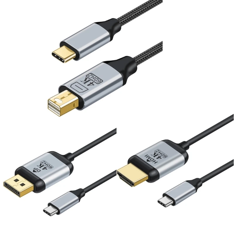 

Переходник с Type-C 3,1 на Mini DisplayPort/HDMI-совместимый DP 4K60HZ