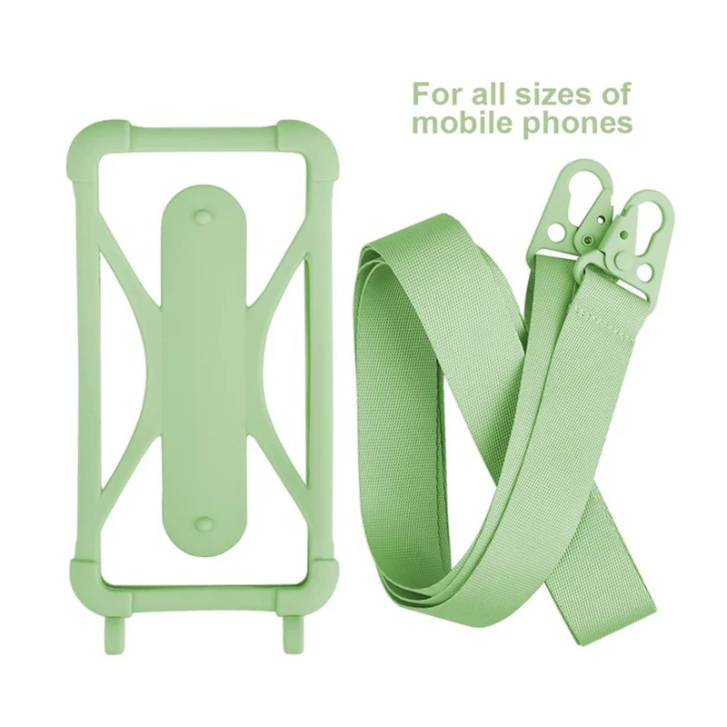 Adjustable Silicone Sports Phone Lanyard Necklace Strap