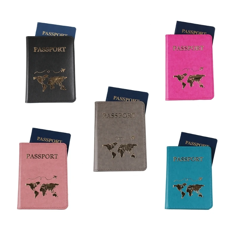 

PU Passport Cover Passport Holder Travel Wallet Case Organisers for Man & Women