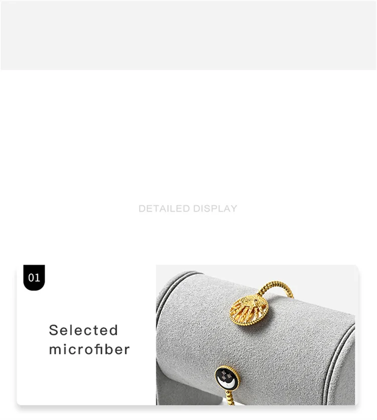Oirlv Watch Display Stand Microfiber Jewelry Organizer Watch Stand Bracelet Display Rack Jewelry Watch Bracelet Photography Prop