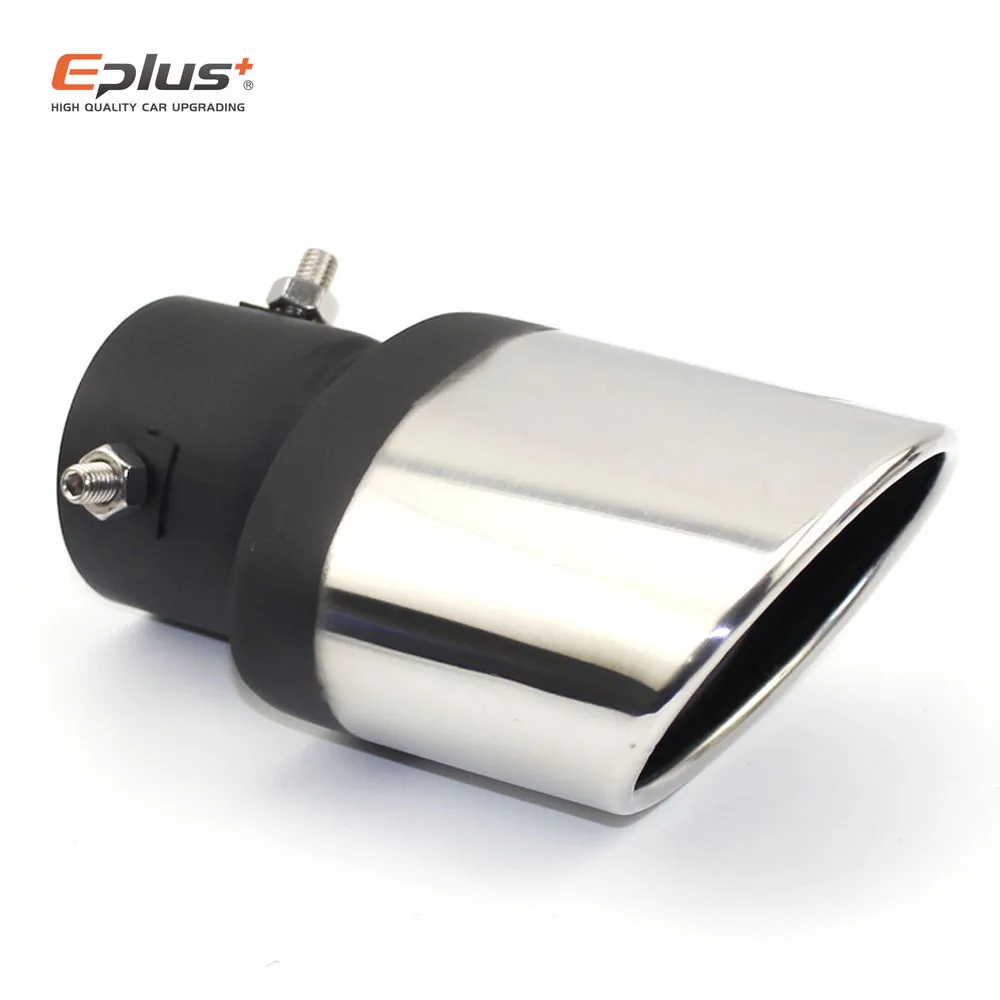 Car Exhaust Tail Pipe Universal Stainless Steel Exhaust System Outlet Nozzle End ID 60MM Oval