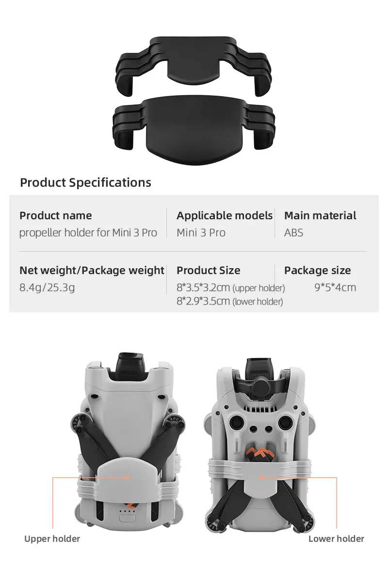 Propeller Holder for DJI Mini 3 PRO - Propellers Stabilizer Protector ...