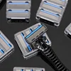 6-layer razor blade, men's stainless steel blade, classic water washed razor, sharp blade for clean shaving 3