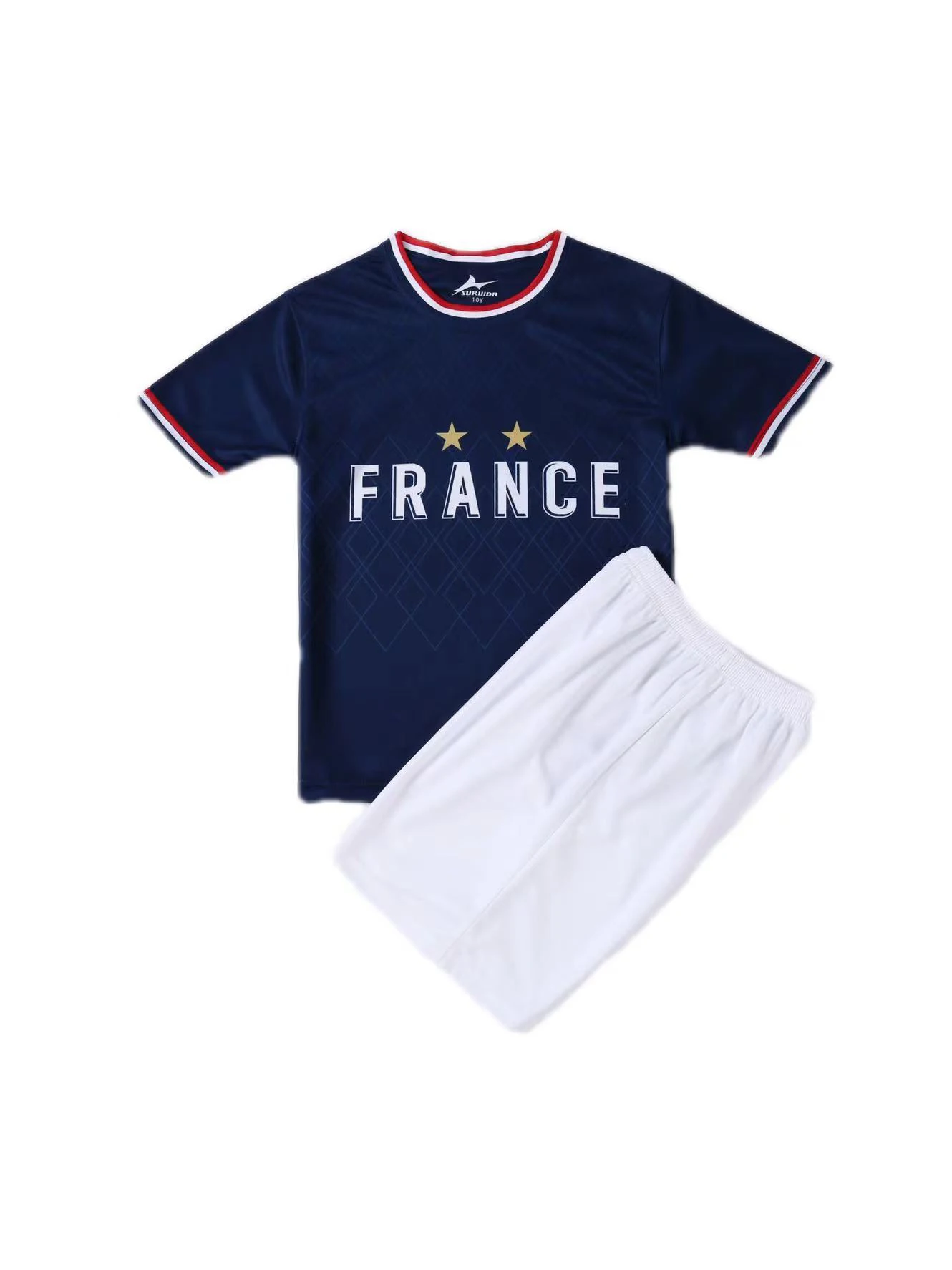 Suruida Kids' Soccer Jerseys Spain Romania Italy Mexico Children Soccer Uniforms Quick Dry Tracksuit for Boys & Girls